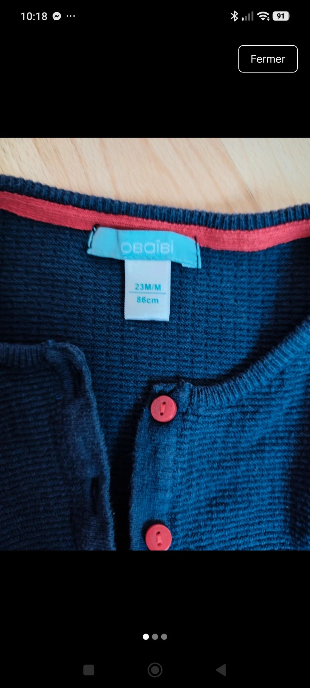 Gilet boutonné Okaïdi 24 mois – photo 3